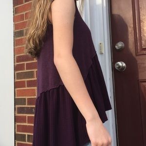 Altar’d State Plum Short Sleeve Tunic Top Sz M